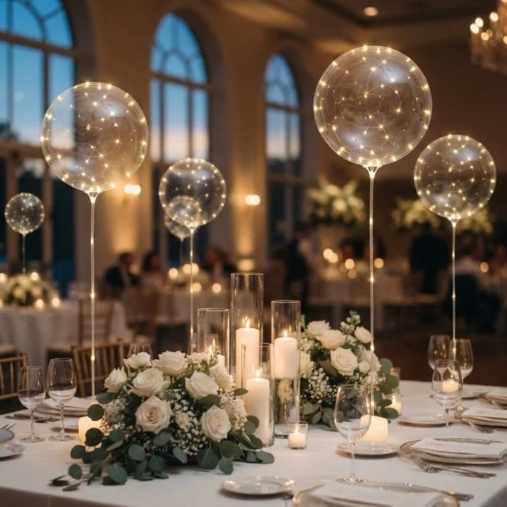LED-Lichtballons – Stimmungsvolle Deko für Feste | 10er-Set -    Zorenza