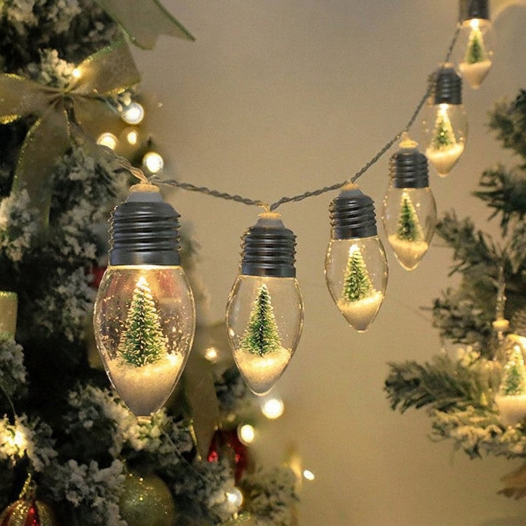 LED-Lichterkette Weihnachtsfiguren – Glühbirnen-Design -    Zorenza