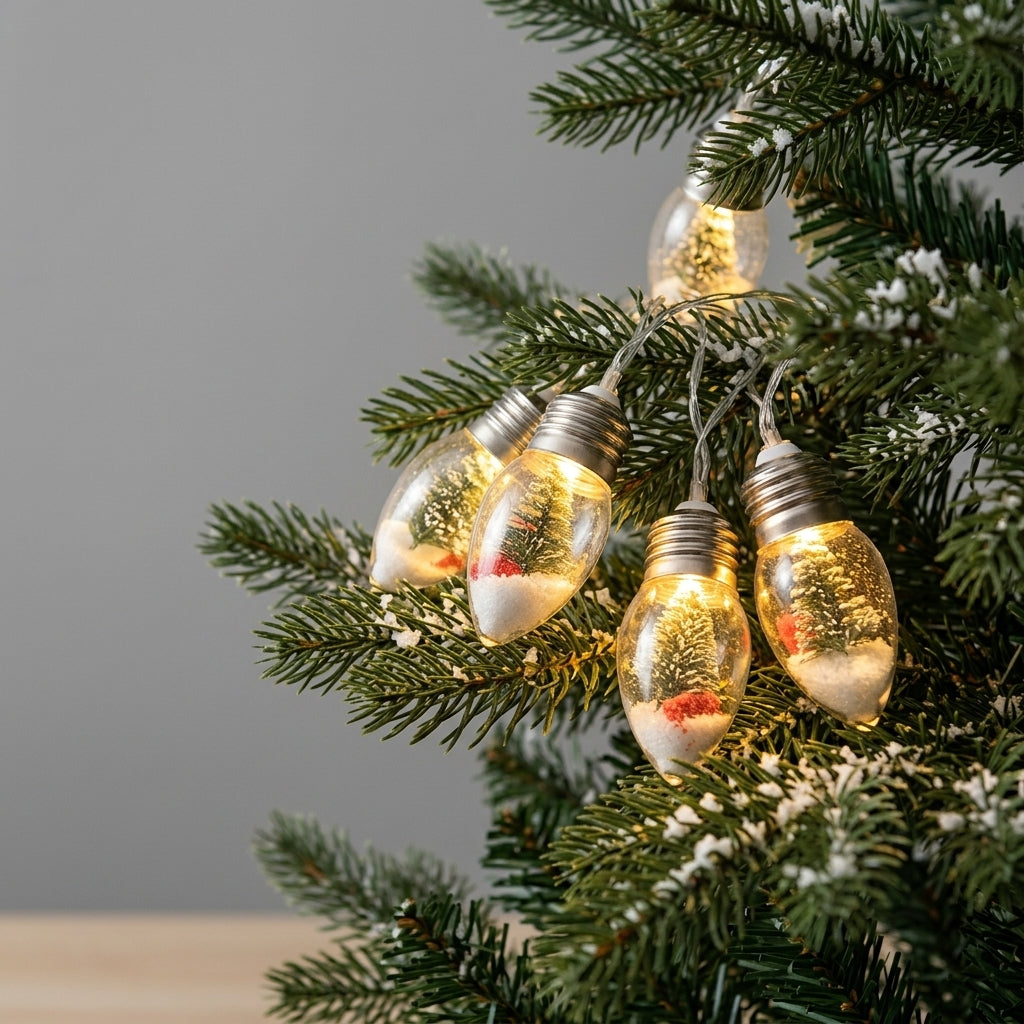 LED-Lichterkette Weihnachtsfiguren – Glühbirnen-Design -    Zorenza