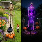 Solar-Gartenstecker Skelett – Wetterfest mit LED-Beleuchtung -    Zorenza
