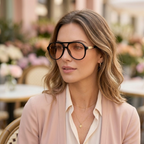 Aviator Oversize Sonnenbrille — Retro Design, UV400, 70er Vintage-Stil -    Zorenza