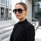 Aviator Oversize Sonnenbrille — Retro Design, UV400, 70er Vintage-Stil -    Zorenza