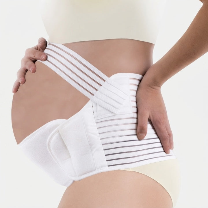 Schwangerschaftsgürtel Bauch- und Rückenstütze – Verstellbar & Atmungsaktiv, S–XXL -    Zorenza