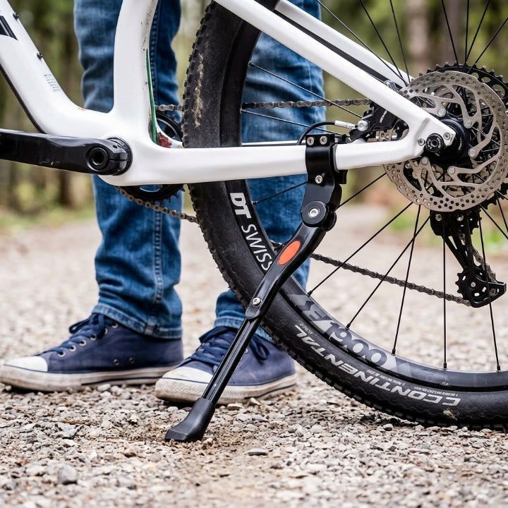 Fahrradständer höhenverstellbar, 32,7–37,8 cm, Kunststoff-Aluminium-Kombination -    Zorenza