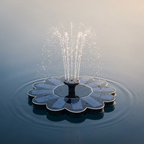 Kabellose Solar-Wasserfontäne – 5 Düsen, schwimmend, bis 95 cm Höhe -    Zorenza