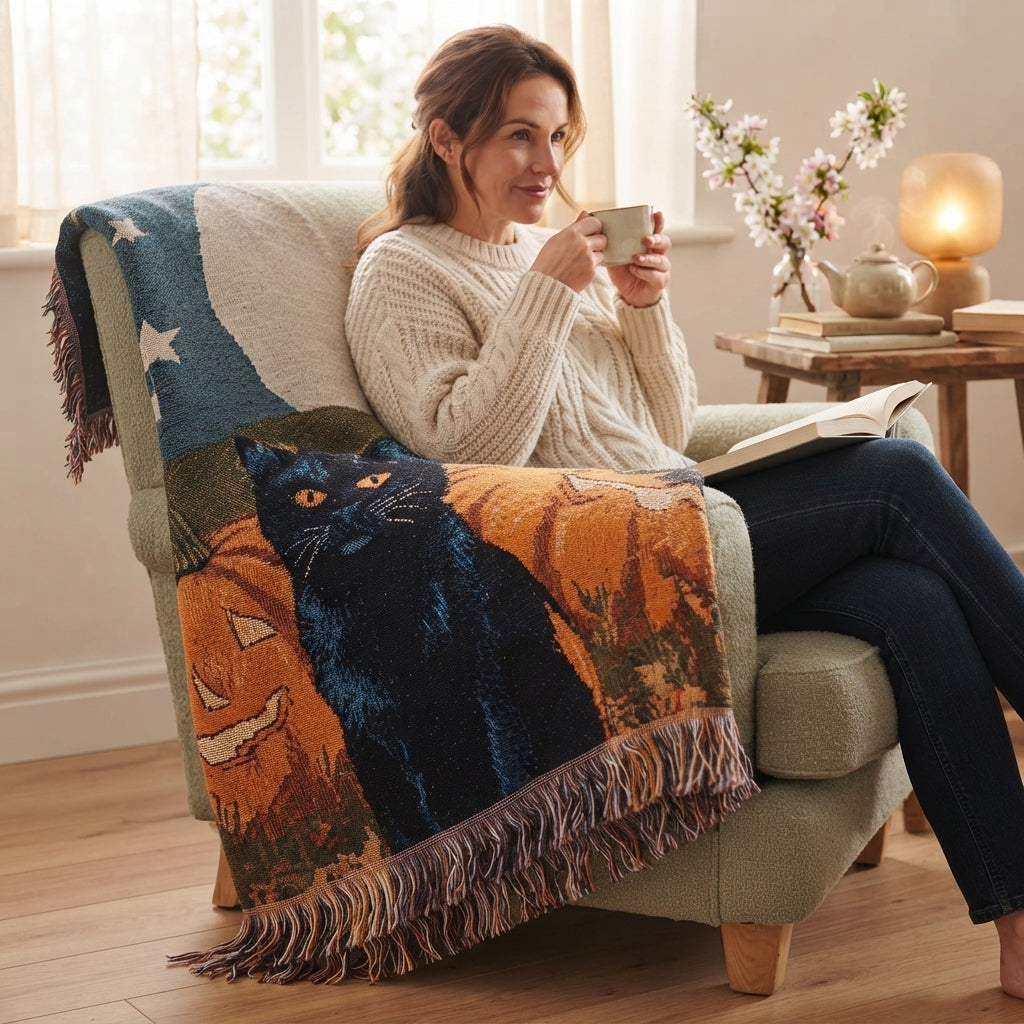 Sofawurf gestrickt mit Motiv – Anti-Pilling -    Zorenza