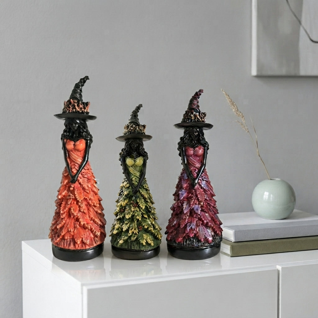 Hexenfigur Gothic mit Herbstdetails -    Zorenza