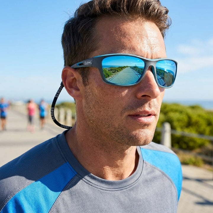 Polarisierte Sportsonnenbrille UV400 – 2er-Set für Laufen, Radfahren & Wandern -    Zorenza