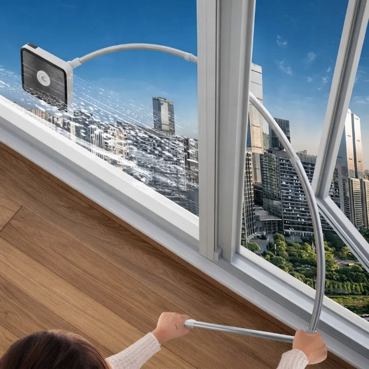 Magnetischer Fensterreiniger für innen und außen — kein Hinauslehnen, kein Fenster öffnen -    Zorenza