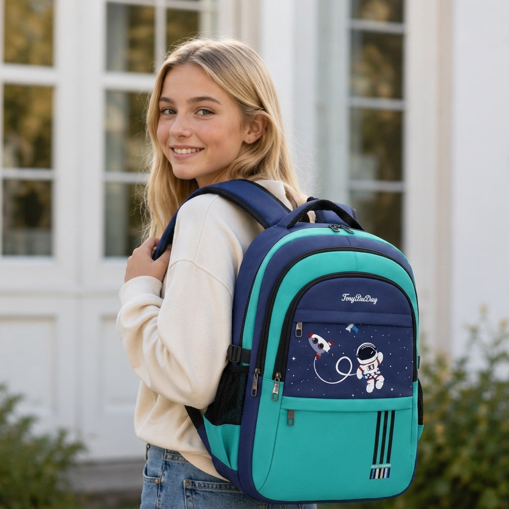 Kinder-Schulrucksack mit Astronauten-Motiv -    Zorenza