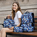 Schulrucksack-Set 3-teilig mit geometrischem Muster -    Zorenza