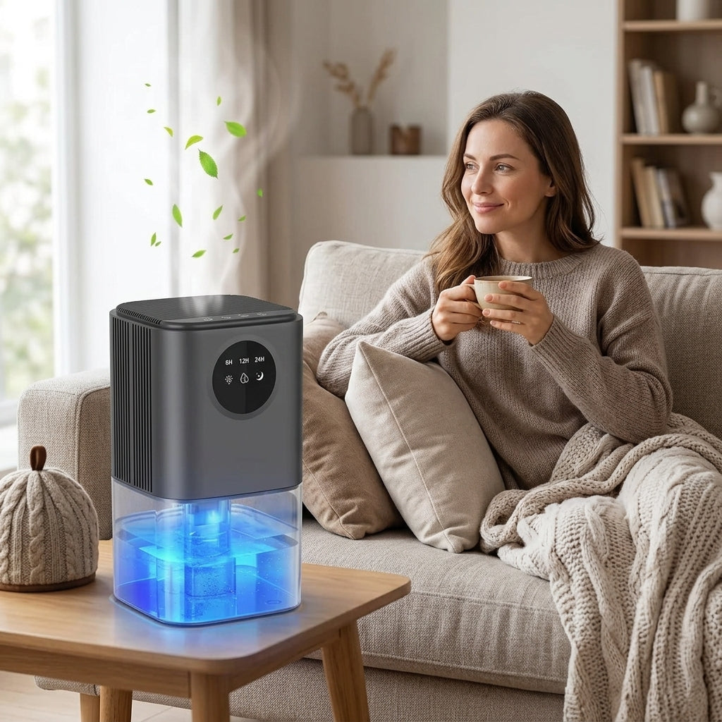 Luftentfeuchter mit Farblicht und Timer -    Zorenza