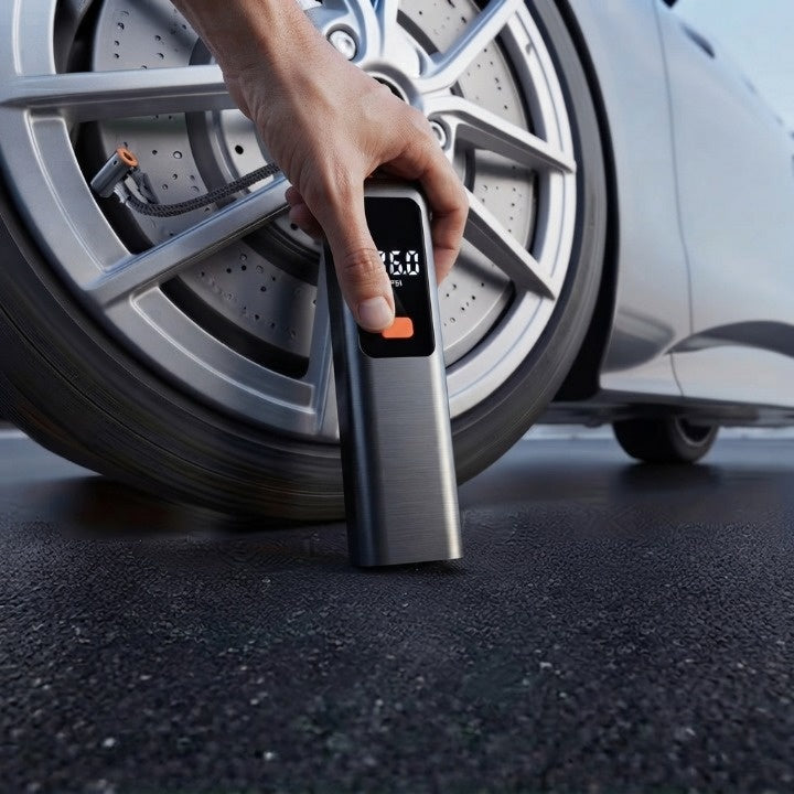 Akku-Kompressor mit LCD-Display für Auto, Fahrrad und Motorrad -    Zorenza