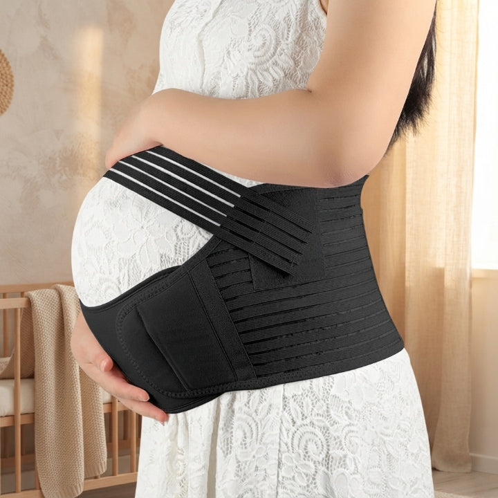 Schwangerschaftsgürtel Bauch- und Rückenstütze – Verstellbar & Atmungsaktiv, S–XXL -    Zorenza