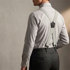 Hosenträger Herren mit Hakenclips – X-Back und Y-Form verstellbar -    Zorenza