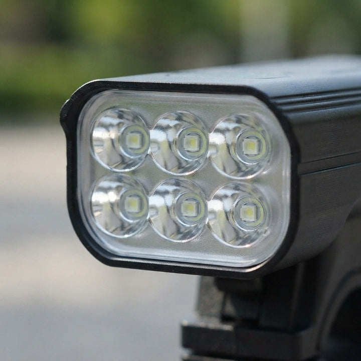LED-Fahrradlicht, 5000 Lumen, USB-C-Akku mit Zeitanzeige -    Zorenza