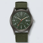 Militäruhr Quarz mit Canvasarmband und Leuchtzeigern -    Zorenza