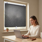 Fensterrollo mit UV-Schutz – selbsthaftend, ohne Bohren -    Zorenza
