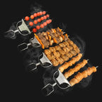 Grillspieß-Set mit Abstreifer (3er-Set) Zorenza