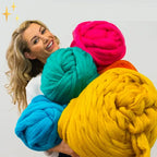 Grob gestrickte Wohndecke extra groß Zorenza