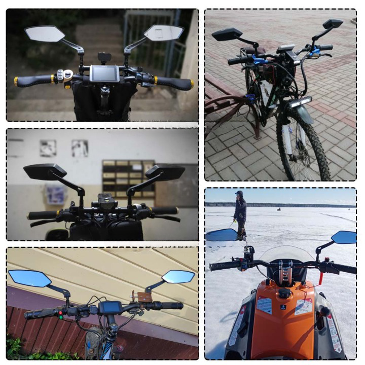 Verstellbarer Fahrradspiegel mit 360°-Drehung – Universelle Lenkerhalterung Zorenza