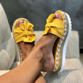 Damen Sandalen mit Schleife und Keilabsatz -    Zorenza