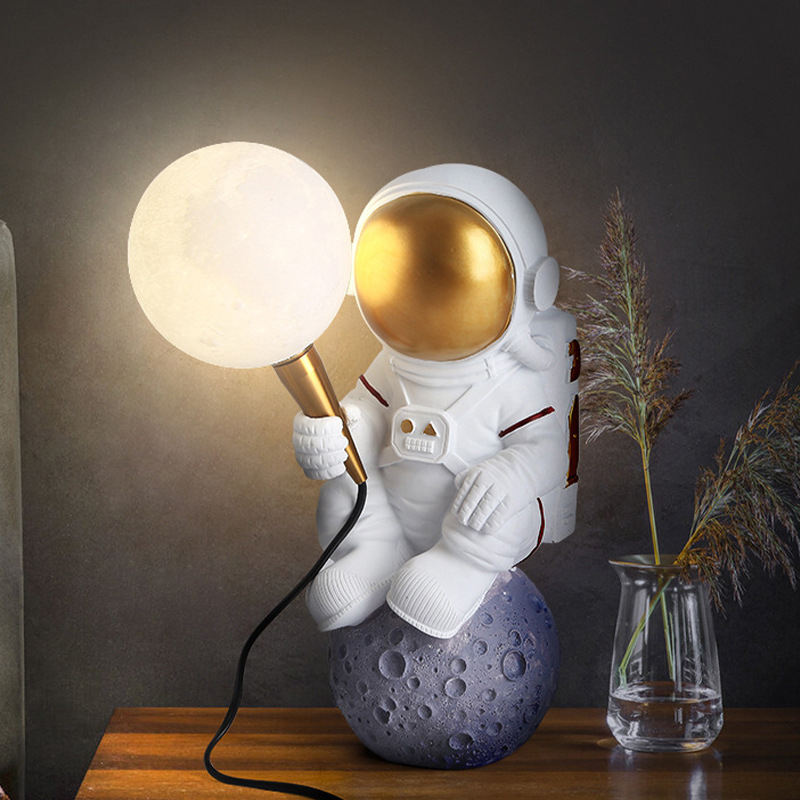 Astronauten-Wandlampe mit LED für Kinderzimmer -    Zorenza