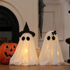 Geisterfiguren LED WeißBeleuchtete Halloween-Deko für Innenbereich -    Zorenza