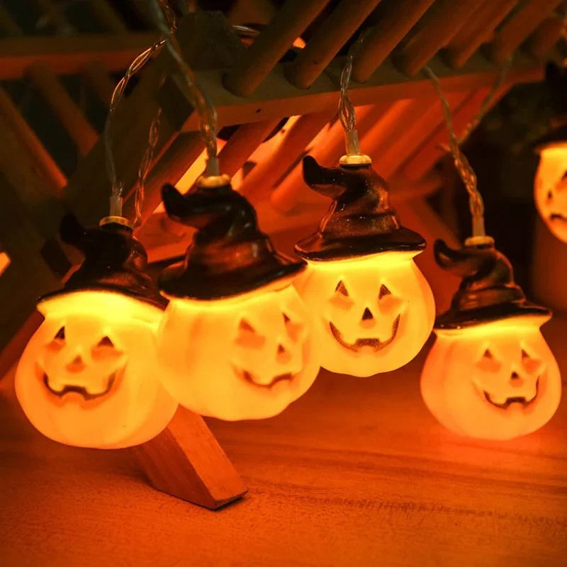 Halloween Lichterkette Kürbis-Design – Batterie oder USB -    Zorenza