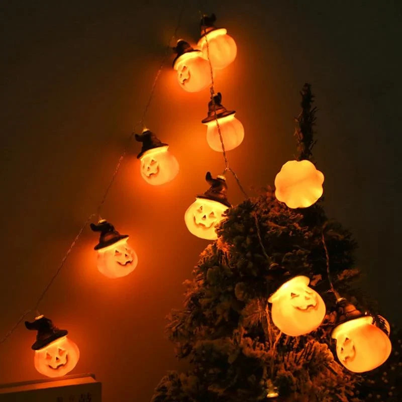 Halloween Lichterkette Kürbis-Design – Batterie oder USB -    Zorenza