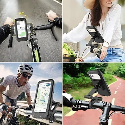 Fahrrad-Handyhalterung wasserdicht mit 360°-Drehung -    Zorenza