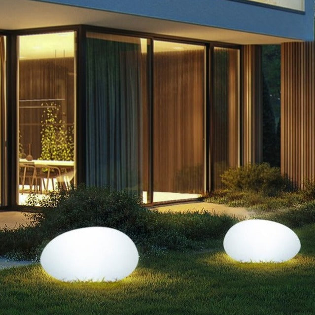LED Steinleuchte für Garten – Wetterfest mit USB-Ladung und Fernbedienung -    Zorenza
