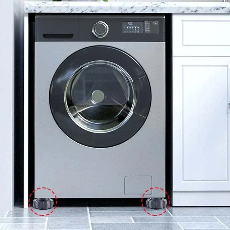 Höhenverstellbare Anti-Vibrations-Unterlage für Waschmaschinen – 4 Stück Zorenza