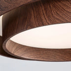 Holz-Deckenleuchte mit integrierter LED – Warmer Walnusston Zorenza