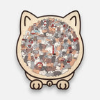 Holzpuzzle Katze | 135 Teile voller Kunst, Präzision & Entspannung Mivoza Deutschland