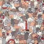 Holzpuzzle Katze – 135 Teile, katzenfömiges Brett Zorenza