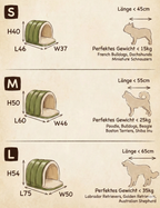 Hundebett Höhle 2-in-1 – Wandelbares Angstlösungs-Haustiernest - Zorenza