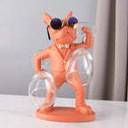Hunde-Figur Weinglashalter – Dekoratives Tischaccesoire Zorenza
