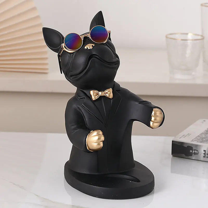 Hunde-Figur Weinglashalter – Dekoratives Tischaccesoire Zorenza