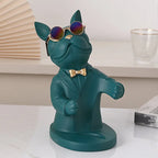 Hunde-Figur Weinglashalter – Dekoratives Tischaccesoire Zorenza