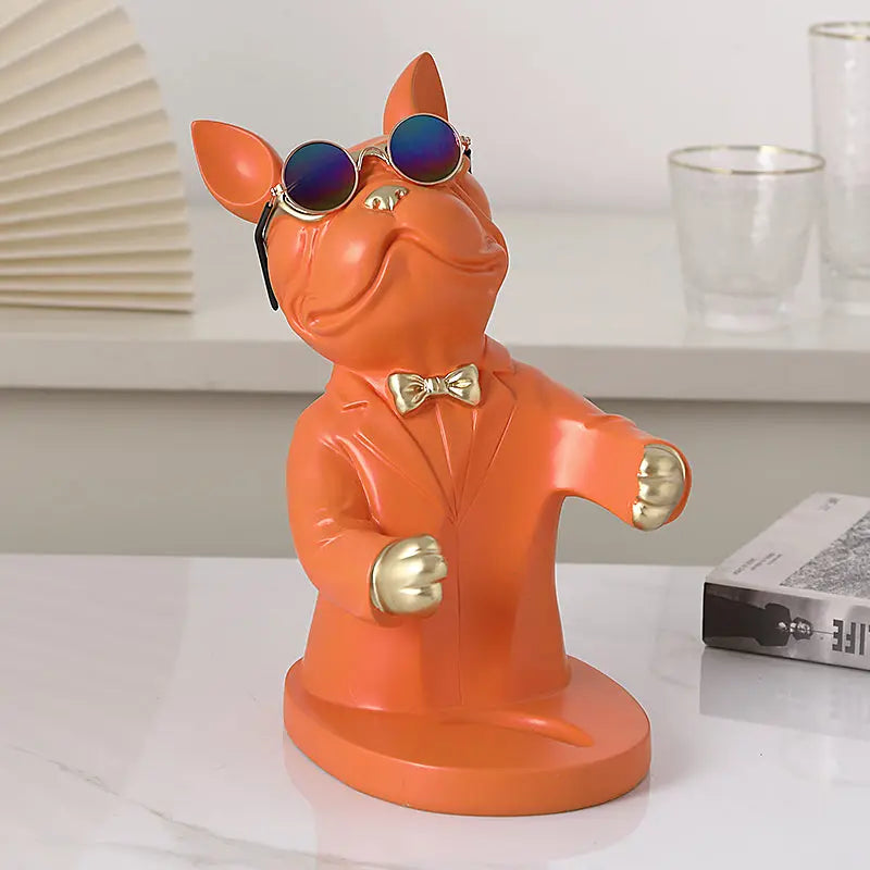 Hunde-Figur Weinglashalter – Dekoratives Tischaccesoire Zorenza