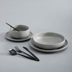 Besteckset Edelstahl 18/10 mit Titan-Finish – Minimalistisches Design -    Zorenza