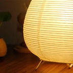 Japanische LED-Tischlampe aus Reispapier Zorenza
