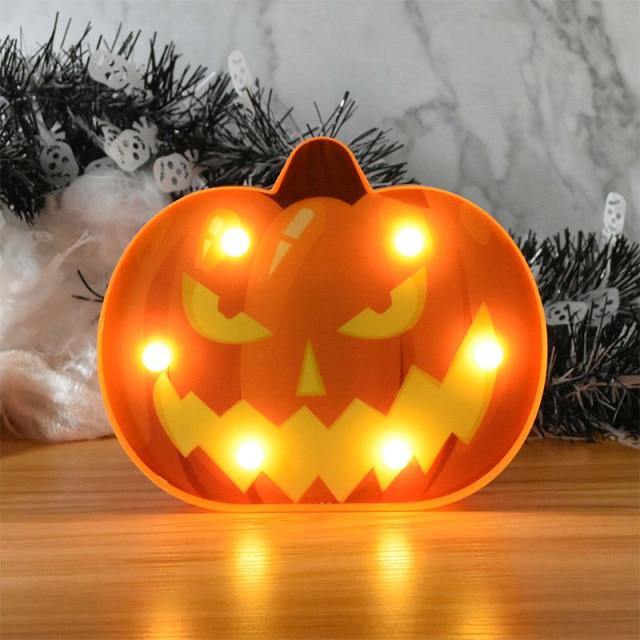 LED Nachtlicht Halloween-Motiv – Batteriebetrieben und wandmontierbar -    Zorenza