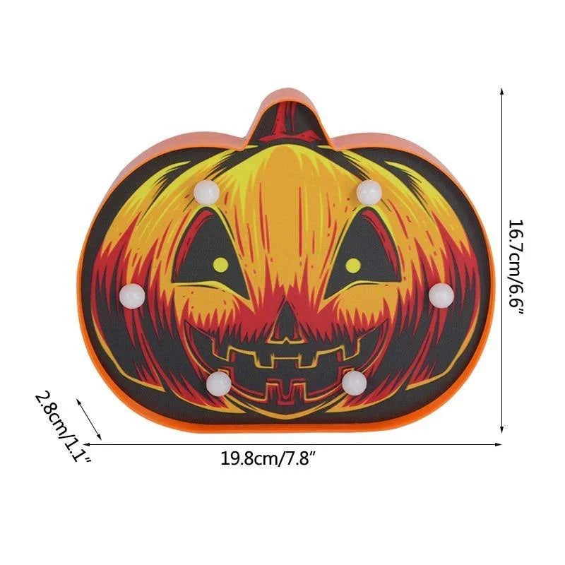 LED Nachtlicht Halloween-Motiv – Batteriebetrieben und wandmontierbar -    Zorenza