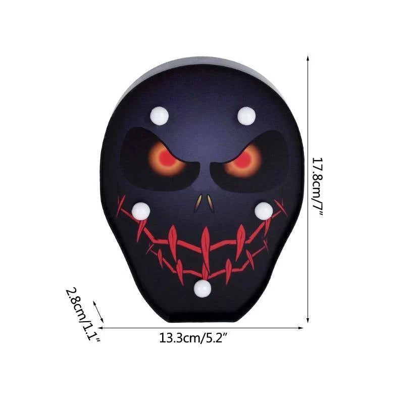 LED Nachtlicht Halloween-Motiv – Batteriebetrieben und wandmontierbar -    Zorenza