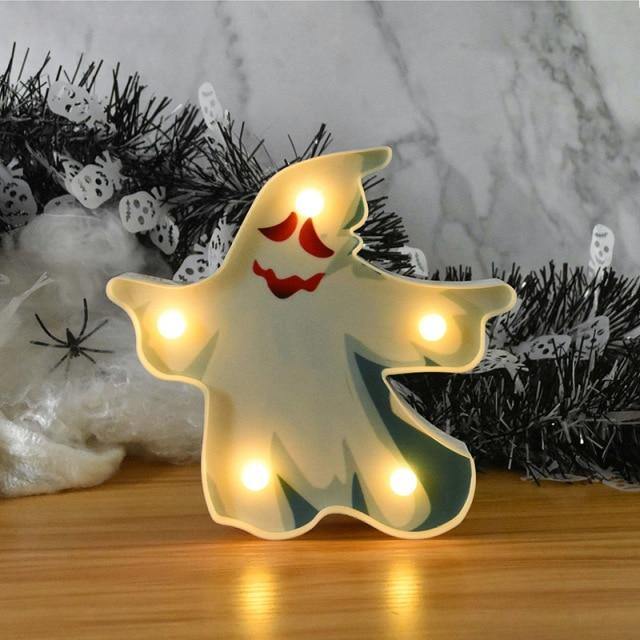 LED Nachtlicht Halloween-Motiv – Batteriebetrieben und wandmontierbar -    Zorenza