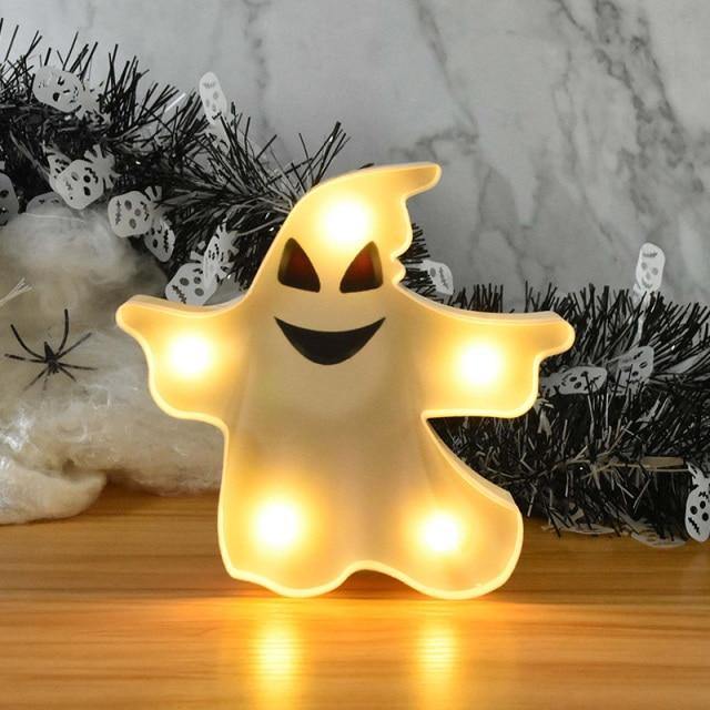 LED Nachtlicht Halloween-Motiv – Batteriebetrieben und wandmontierbar -    Zorenza