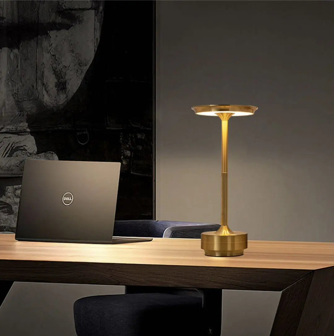 Kabellose LED-Tischlampe mit Touch-Dimmer – Aluminium, IP44 Zorenza