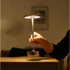 Kabellose LED-Tischlampe mit Touch-Dimmer – Aluminium, IP44 Zorenza